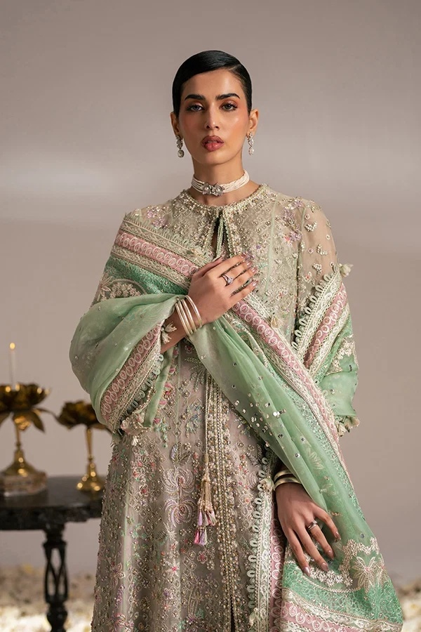 MINT GREEN EMBROIDERED clothing in white, gold, yellow, pink, lilac…